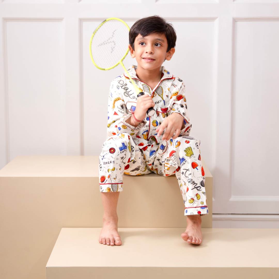 Sports Unlimited Organic Cotton Nightsuit - Boys