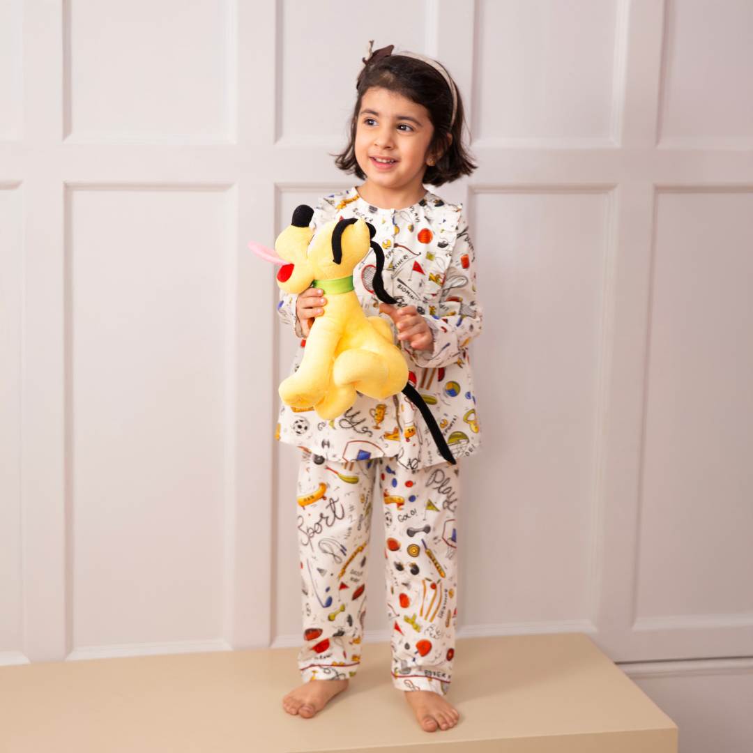 Sports Unlimited Organic Cotton Nightsuit - Girls