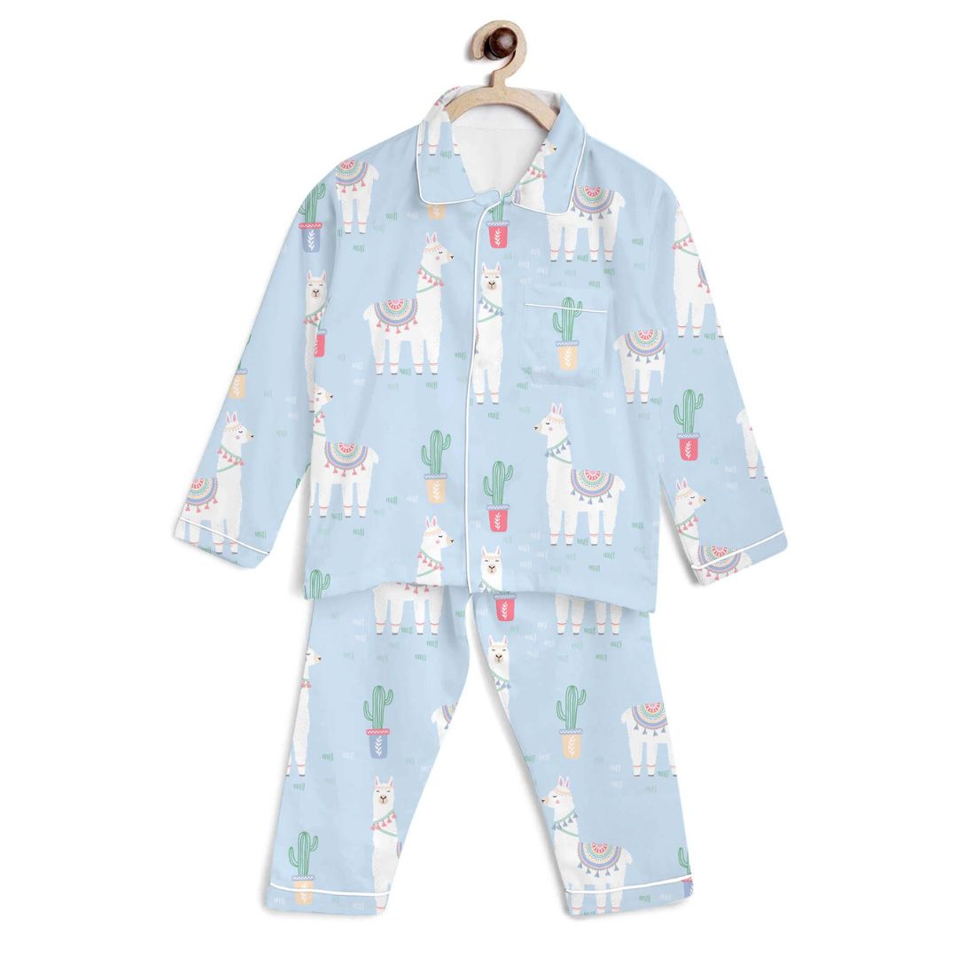 Llama Delight Organic Cotton Nightsuit