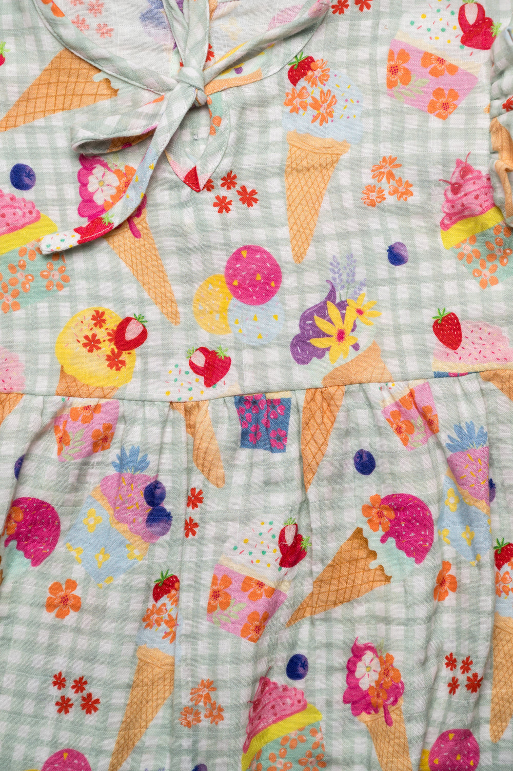 Berries & Icecream Organic Muslin Nightsuit