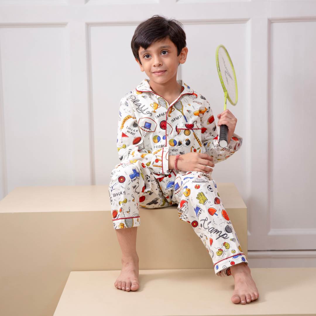 Sports Unlimited Organic Cotton Nightsuit - Boys
