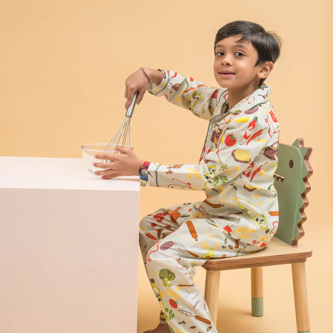 Chefling Organic Cotton Nightsuit - Boys