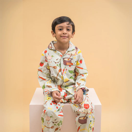 Chefling Organic Cotton Nightsuit - Boys