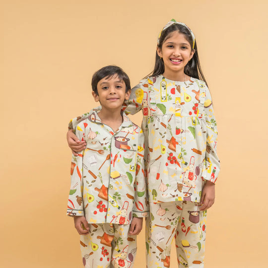 Chefling Organic Cotton Nightsuit - Boys