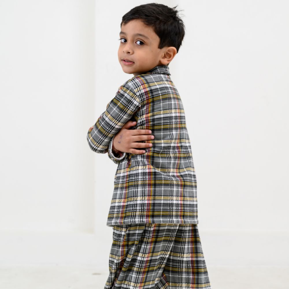 Norway Plaid Winter Cotton Nightsuit