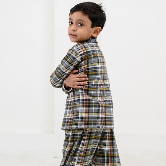 Norway Plaid Winter Cotton Nightsuit