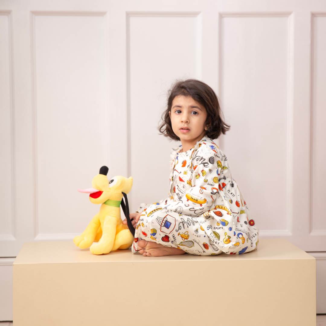 Sports Unlimited Organic Cotton Nightsuit - Girls