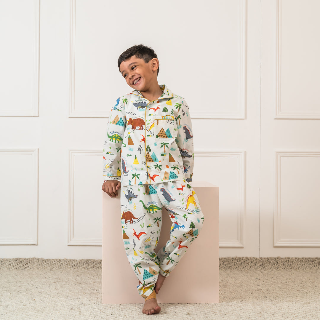 Fun With Dinosaurs Organic Cotton Nightsuit