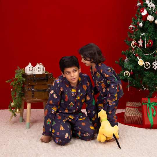 Christmas Frenzy Winter Organic Cotton Nightsuit
