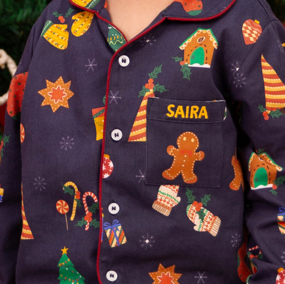 Christmas Frenzy Winter Organic Cotton Nightsuit