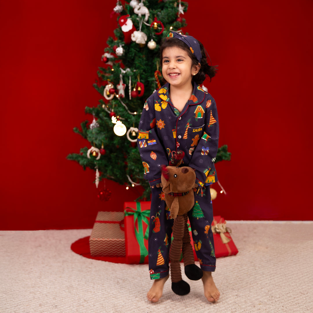 Christmas Frenzy Winter Organic Cotton Nightsuit
