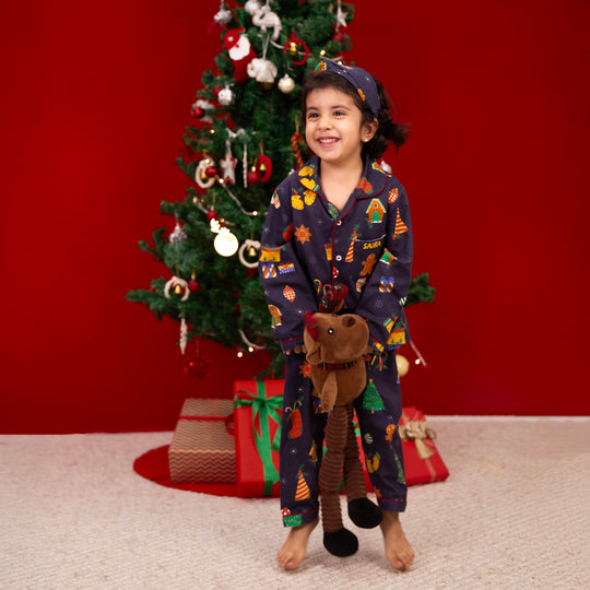 Christmas Frenzy Winter Organic Cotton Nightsuit