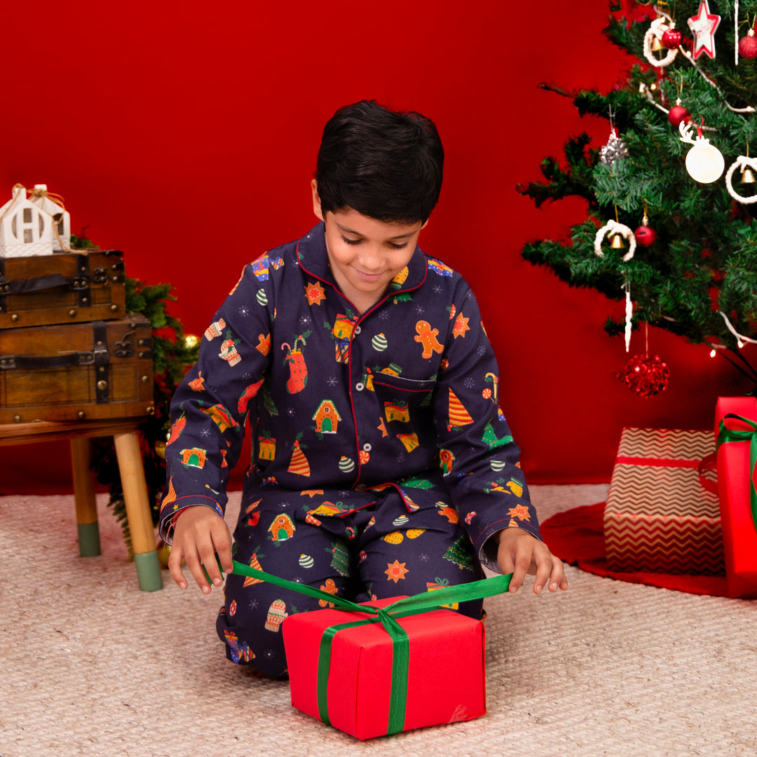 Christmas Frenzy Winter Organic Cotton Nightsuit