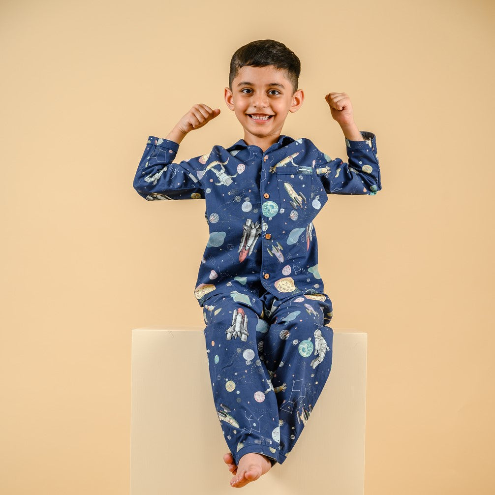 Space Invasion Organic Cotton Nightsuit