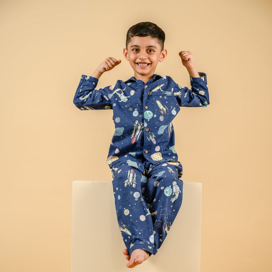 Space Invasion Organic Cotton Nightsuit