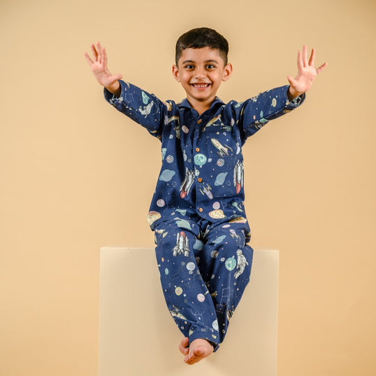 Space Invasion Organic Cotton Nightsuit