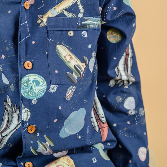 Space Invasion Organic Cotton Nightsuit