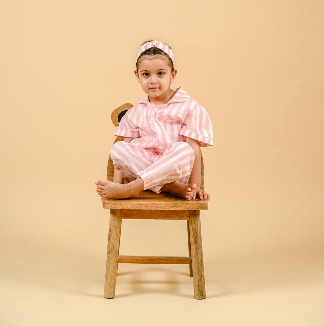 Candy Pink Cotton Nightsuit