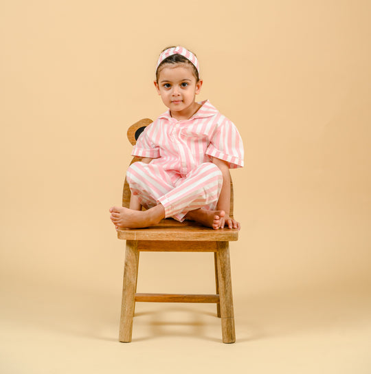 Candy Pink Cotton Nightsuit
