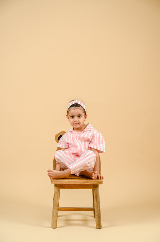 Candy Pink Cotton Nightsuit