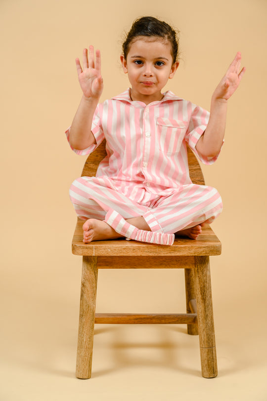 Candy Pink Cotton Nightsuit