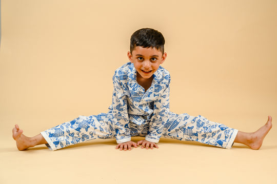 Something's Fishy Cotton Nightsuit