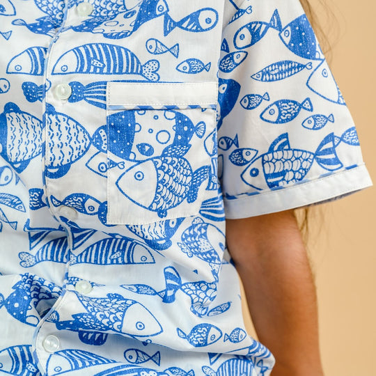 Something's Fishy Cotton Nightsuit