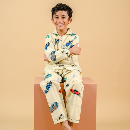 Racing Car Organic Cotton Nightsuit