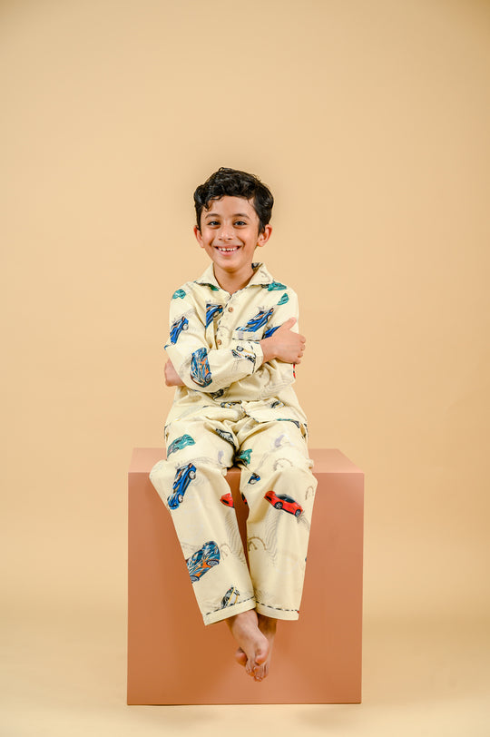 Racing Car Organic Cotton Nightsuit