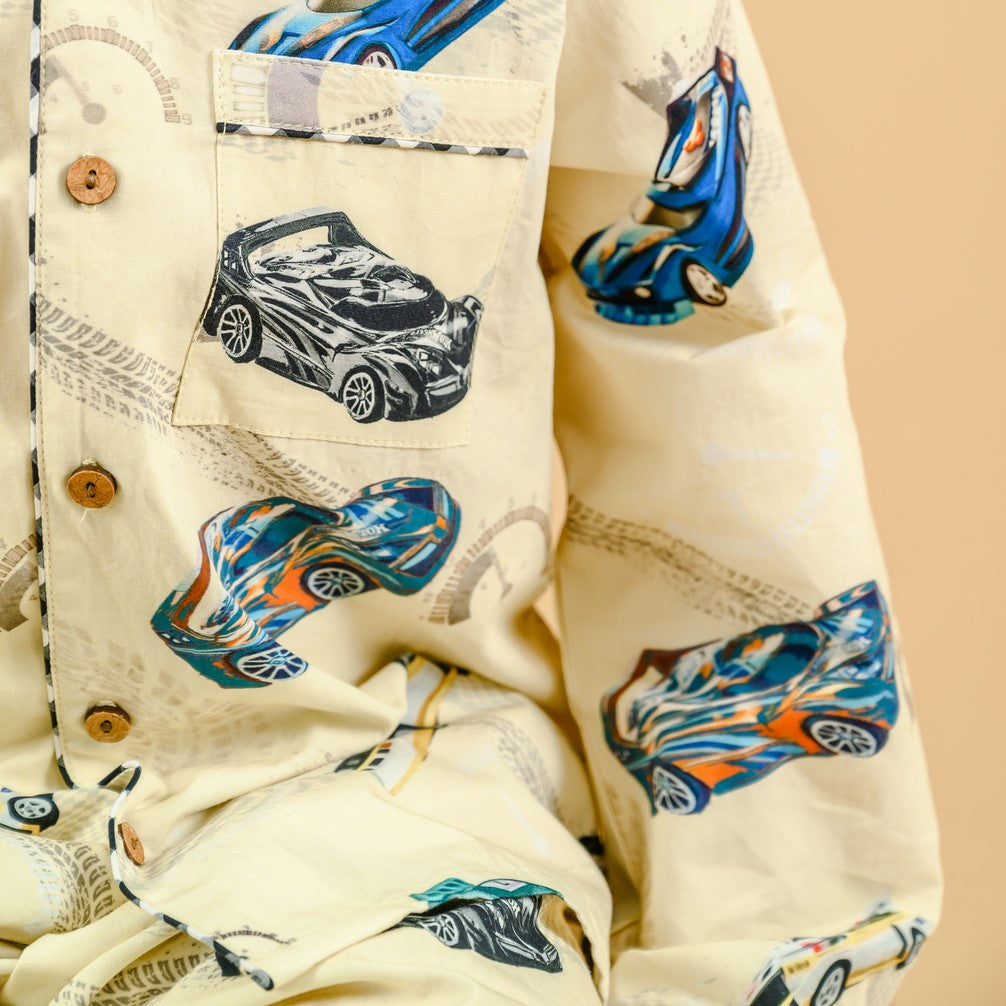 Racing Car Organic Cotton Nightsuit