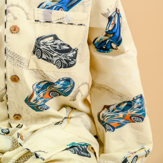 Racing Car Organic Cotton Nightsuit