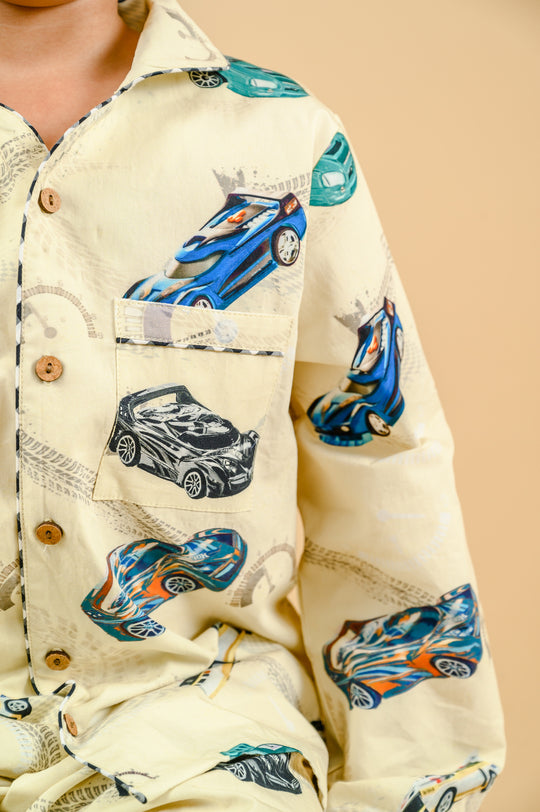 Racing Car Organic Cotton Nightsuit