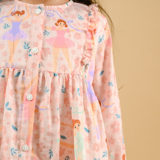 Sweet Ballerina Organic  Muslin  Nightsuit