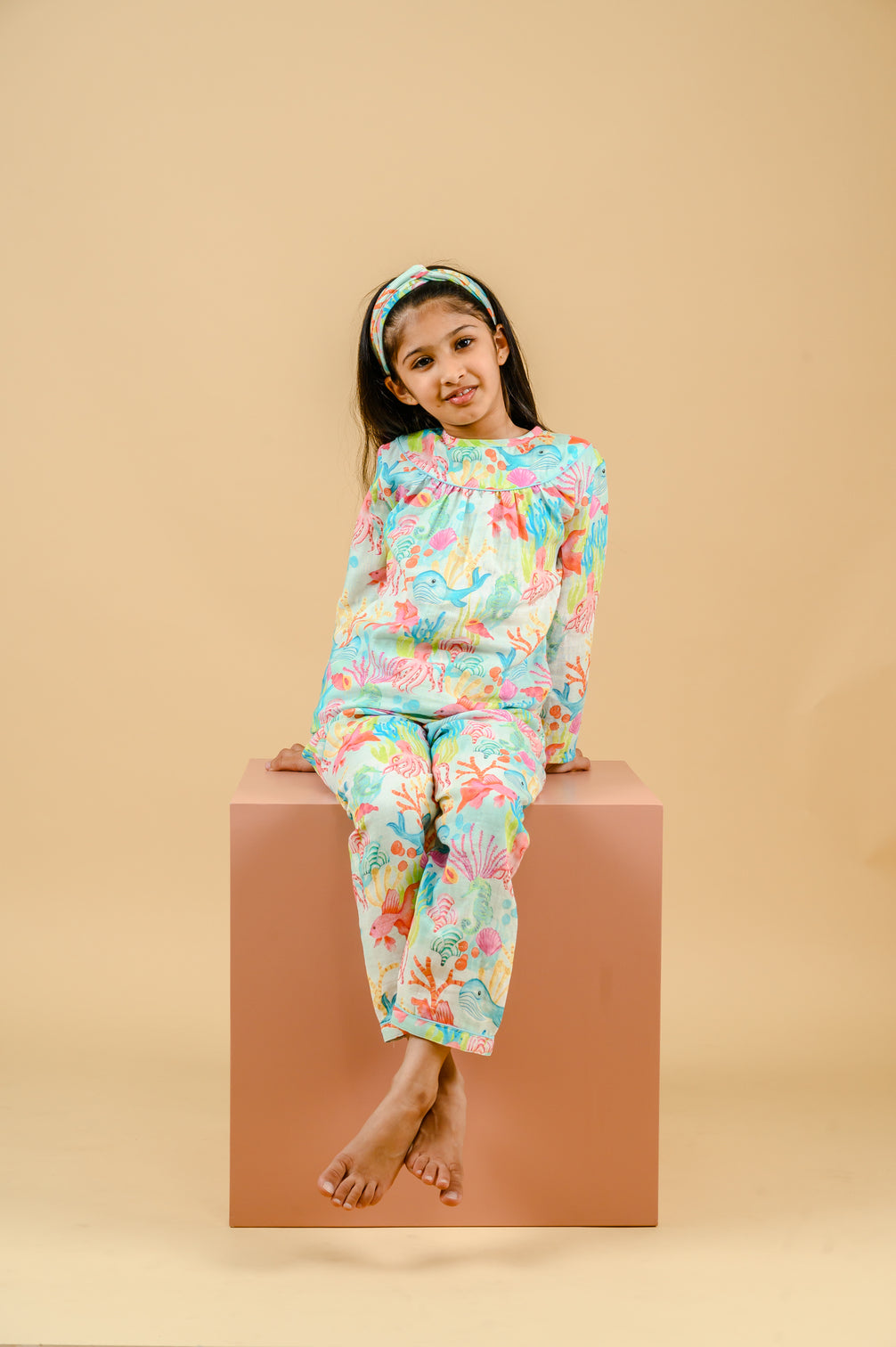 Underwater World Organic Muslin Nightsuit