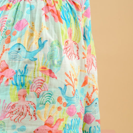 Underwater World Organic Muslin Nightsuit