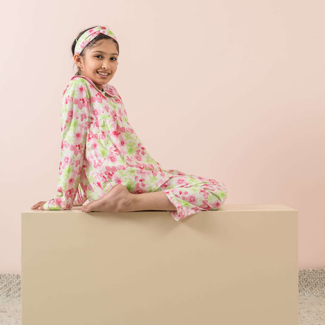 Summer Florals Cotton Nightsuit