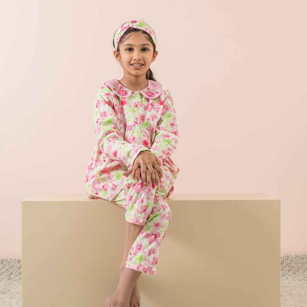 Summer Florals Cotton Nightsuit