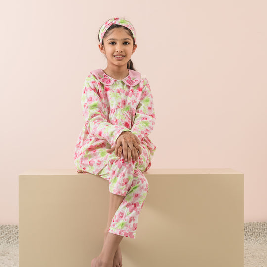 Summer Florals Cotton Nightsuit