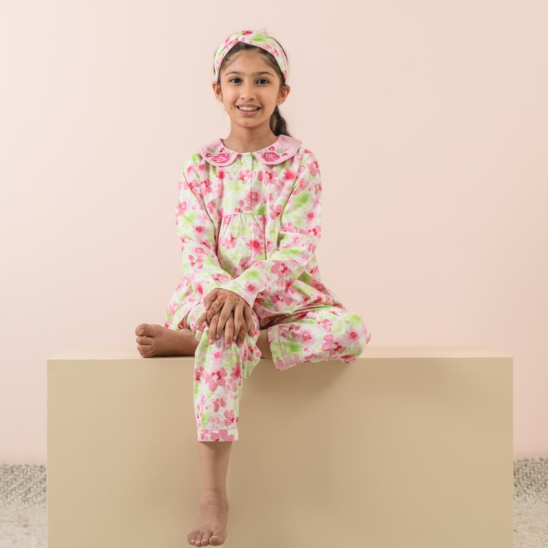 Summer Florals Cotton Nightsuit
