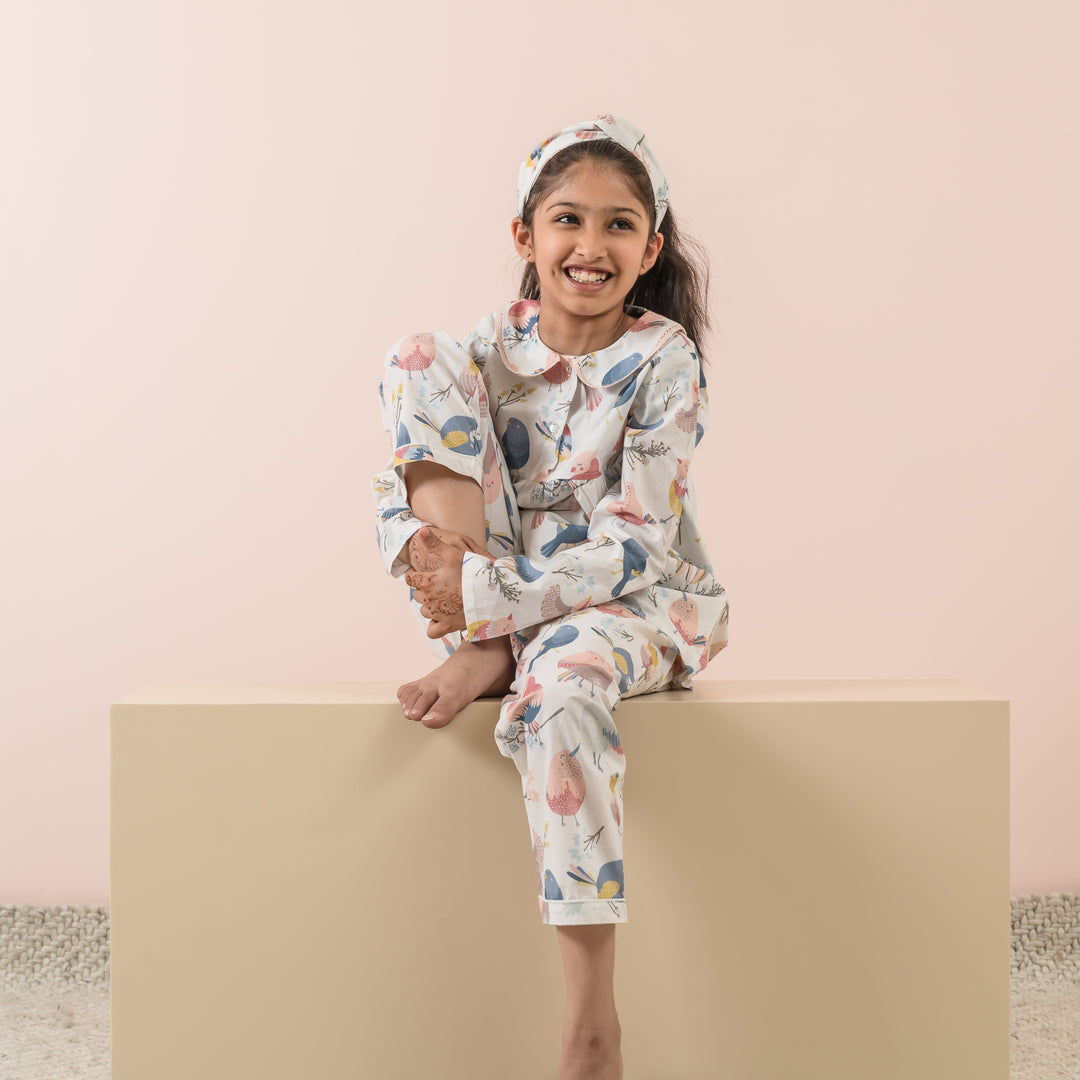 Happy Birds Organic Cotton Nightsuit