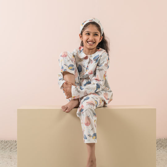 Happy Birds Organic Cotton Nightsuit