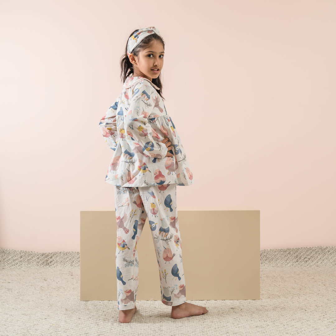 Happy Birds Organic Cotton Nightsuit