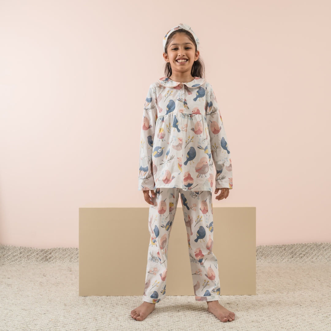 Happy Birds Organic Cotton Nightsuit