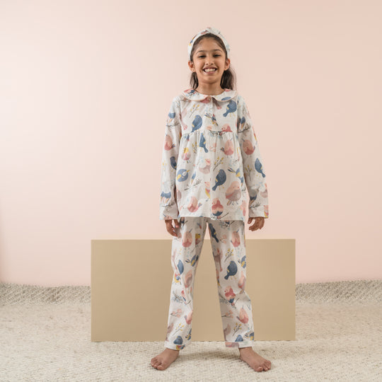 Happy Birds Organic Cotton Nightsuit