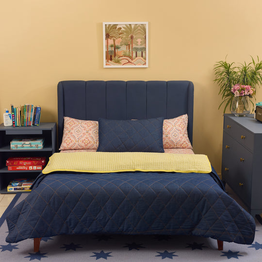 Moroccan Tile Organic Cotton Bedsheet Set