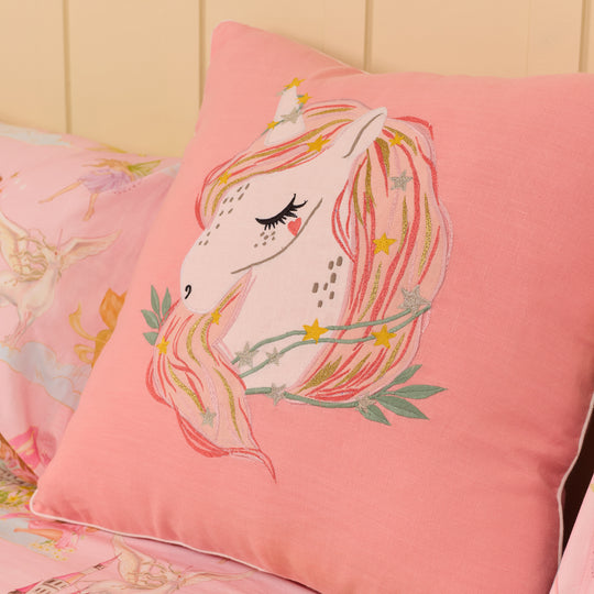 FairyLand Pink Organic Cotton Bedsheet Set