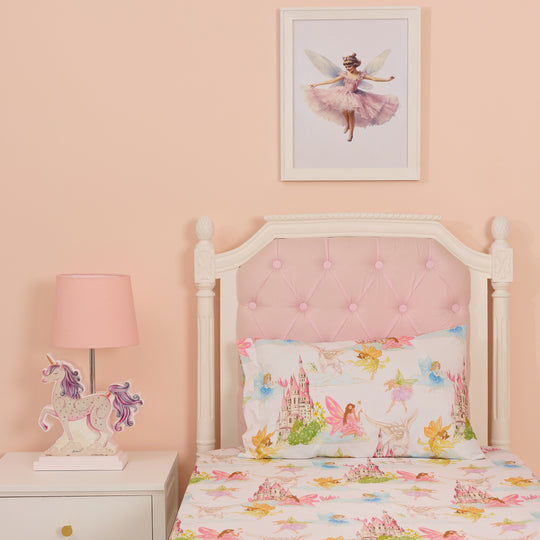 FairyLand White Organic Cotton Bedsheet Set