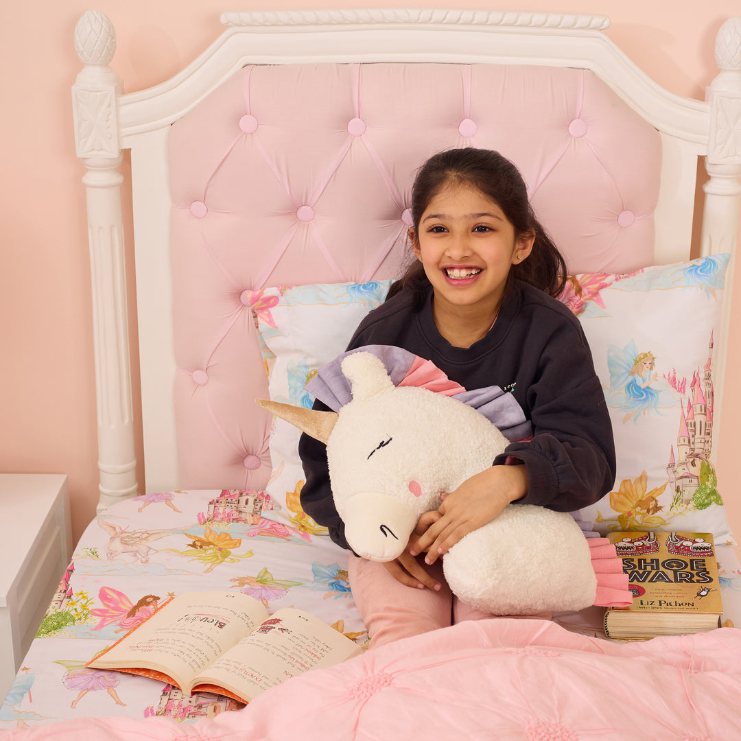 FairyLand White Organic Cotton Bedsheet Set