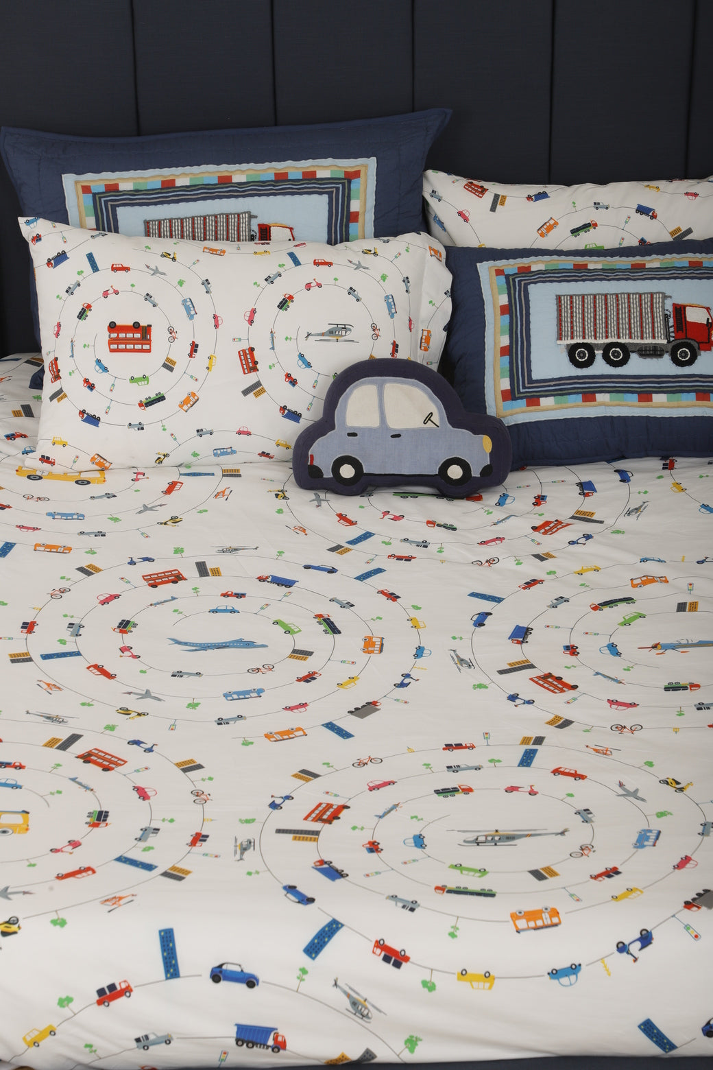 Wheels In The City Organic Cotton Bedsheet Set