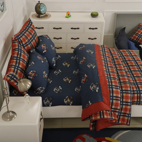 Super Bikes Organic Cotton Quilt